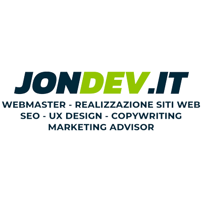 JONDEV.IT - WebMaster, Realizzazione Siti Web, SEO, UX Design, Copywriting, Web Marketing Advisor